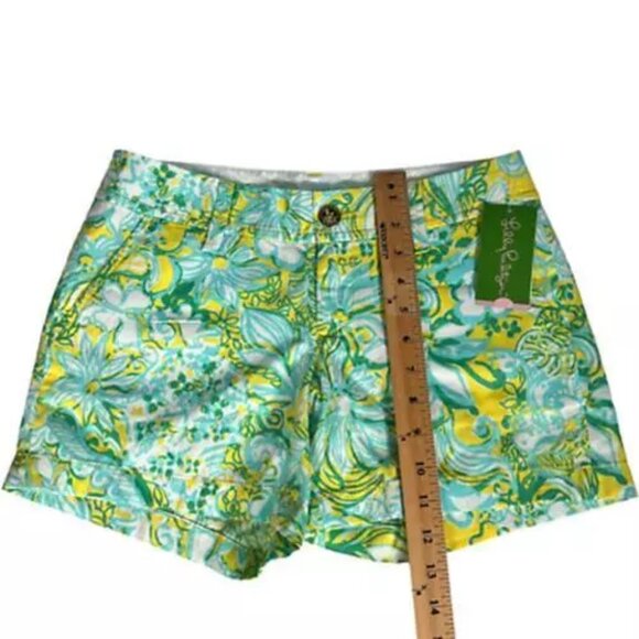 Lilly Pulitzer Womens Callahan Beach Gypsies  Shorts Dandelion Yellow Sz 00 New - Picture 11 of 12
